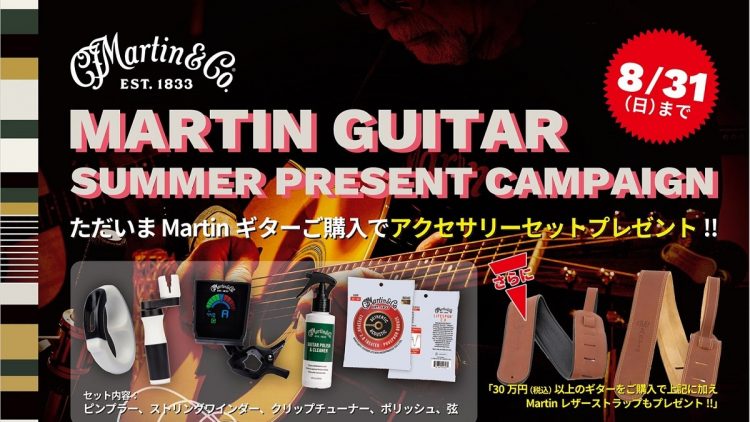 MARTIN GUITAR SUMMER PRESENT CAMPAIGN
